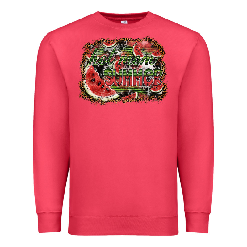 Hot Mom Summer Premium Sweatshirt by SublimationCraftShop | Teevron