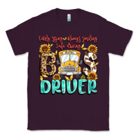 Plum early rising always smiling safe driving bus drive Classic Tee - MaliasSmallBusiness