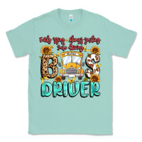 Seafoam early rising always smiling safe driving bus drive Classic Tee - MaliasSmallBusiness