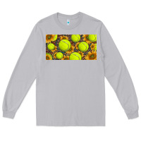 Moon Dust tennis ball with sunflower and racket  licence plato Long Sleeve Tee - BarkalooDesign
