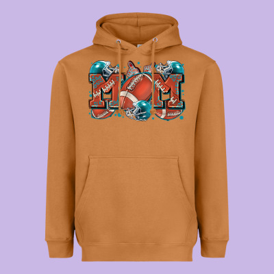 Mom American Football Heavyweight Hoodie Designed By Zillion Design Studio