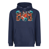 Navy mom american football Heavyweight Hoodie - Zillion Design Studio