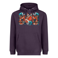Plum mom american football Heavyweight Hoodie - Zillion Design Studio