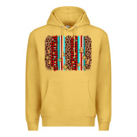 Antique Gold christmas socks cookie leopard brushstroke Premium Hoodie - AdoDesignShop