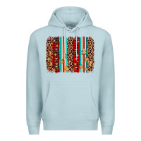 Blue Mist christmas socks cookie leopard brushstroke Premium Hoodie - AdoDesignShop