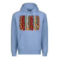 Colony Blue christmas socks cookie leopard brushstroke Premium Hoodie - AdoDesignShop