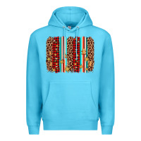 Ocean Blue christmas socks cookie leopard brushstroke Premium Hoodie - AdoDesignShop