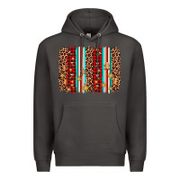 Smoke christmas socks cookie leopard brushstroke Premium Hoodie - AdoDesignShop