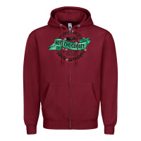 Burgundy reindeer brewed santa approved Zipper Hoodie - MaliasSmallBusiness