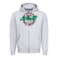Heather Grey reindeer brewed santa approved Zipper Hoodie - MaliasSmallBusiness