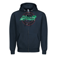 Navy reindeer brewed santa approved Zipper Hoodie - MaliasSmallBusiness