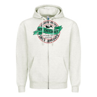 Oatmeal Heather reindeer brewed santa approved Zipper Hoodie - MaliasSmallBusiness