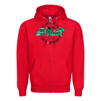 Red reindeer brewed santa approved Zipper Hoodie - MaliasSmallBusiness