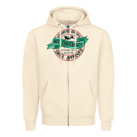 Sandshell reindeer brewed santa approved Zipper Hoodie - MaliasSmallBusiness