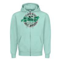 Seafoam reindeer brewed santa approved Zipper Hoodie - MaliasSmallBusiness