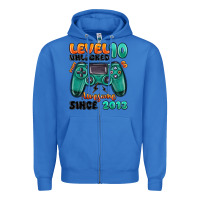 True Royal level 10 unlocked awesome since 2013 Zipper Hoodie - MaliasSmallBusiness