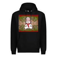 Black Christmas snowman Premium Hoodie - AdoDesignShop