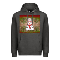 Charcoal Heather Christmas snowman Premium Hoodie - AdoDesignShop