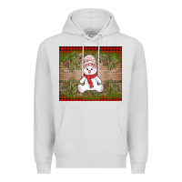 Dove Grey Christmas snowman Premium Hoodie - AdoDesignShop