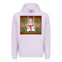 Lilac Christmas snowman Premium Hoodie - AdoDesignShop