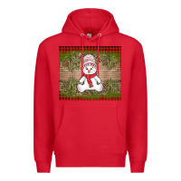 Red Christmas snowman Premium Hoodie - AdoDesignShop