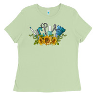 Matcha nail tools with sunflower Ladies Tee - BarkalooDesign