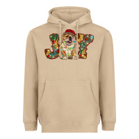 Mushroom bulldog christmas joy Heavyweight Hoodie - RanaPortraitStore