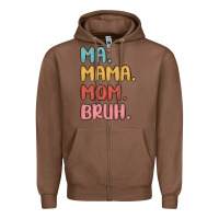 Chestnut ma mama mom bruh Zipper Hoodie - MaliasSmallBusiness