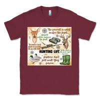 Burgundy hunting life Classic Tee - MaliasSmallBusiness