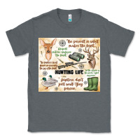 Charcoal Heather hunting life Classic Tee - MaliasSmallBusiness
