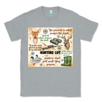 Heather Grey hunting life Classic Tee - MaliasSmallBusiness
