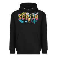 Black scrub life Heavyweight Hoodie - texasbilliewilder