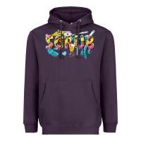 Plum scrub life Heavyweight Hoodie - texasbilliewilder