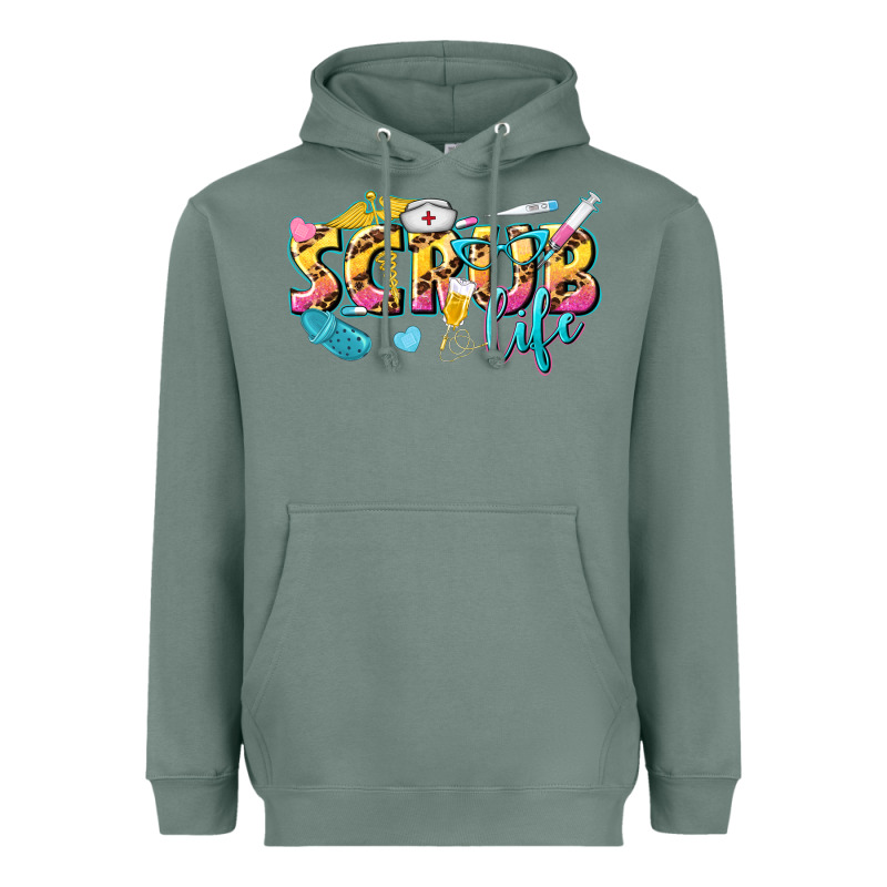 Scrub Life Heavyweight Hoodie by texasbilliewilder | Teevron