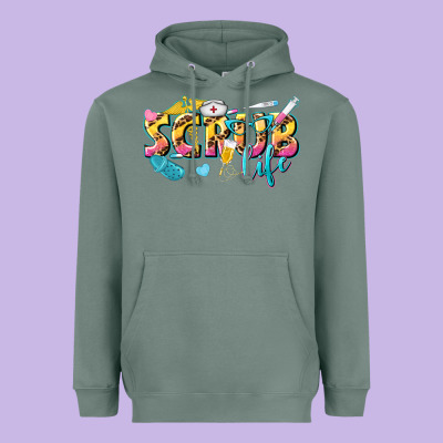 Scrub Life Heavyweight Hoodie Designed By Texasbilliewilder