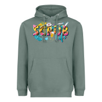 Sage scrub life Heavyweight Hoodie - texasbilliewilder