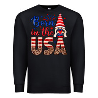 Black Born in the USA gnome Premium Sweatshirt - Neo Western