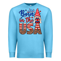 Ocean Blue Born in the USA gnome Premium Sweatshirt - Neo Western
