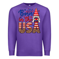 Purple Born in the USA gnome Premium Sweatshirt - Neo Western