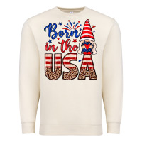 Sandshell Born in the USA gnome Premium Sweatshirt - Neo Western