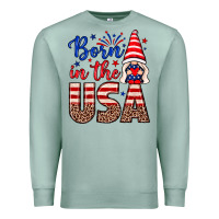 Seafoam Born in the USA gnome Premium Sweatshirt - Neo Western
