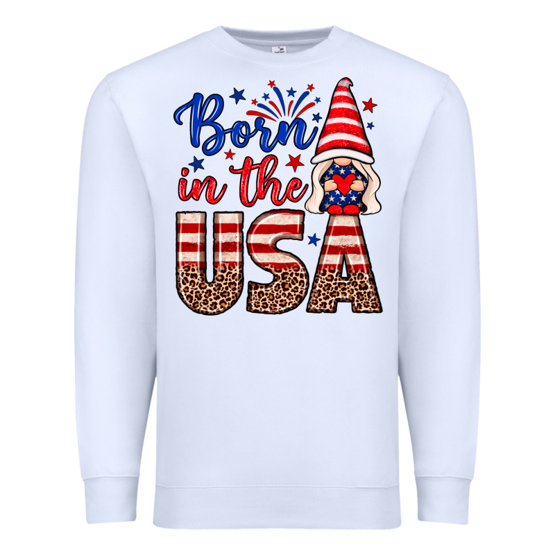 Born In The Usa Gnome Premium Sweatshirt by Neo Western | Teevron