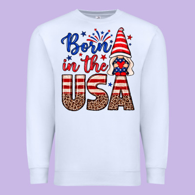 Born In The Usa Gnome Premium Sweatshirt Designed By Neo Western