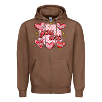 Chestnut valentines day positive affirmations Zipper Hoodie - MaliasSmallBusiness