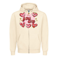 Sandshell valentines day positive affirmations Zipper Hoodie - MaliasSmallBusiness