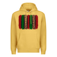 Antique Gold christmas glitter leopard brushstroke Premium Hoodie - AdoDesignShop
