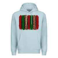 Blue Mist christmas glitter leopard brushstroke Premium Hoodie - AdoDesignShop