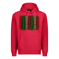 Cardinal christmas glitter leopard brushstroke Premium Hoodie - AdoDesignShop
