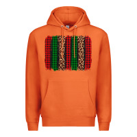 Carrot christmas glitter leopard brushstroke Premium Hoodie - AdoDesignShop