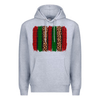 Heather Grey christmas glitter leopard brushstroke Premium Hoodie - AdoDesignShop